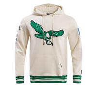Pro Standard Mens NFL Philadelphia Eagles Retro Classics Pull Over Hoodie Eggshell/Kelly Green 2Xl