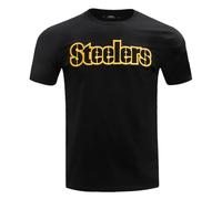 Pro Standard Mens NFL Pittsburgh Steelers Classic Chenille Short Sleeve Tee Black XL