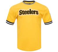 Pro Standard Mens NFL Pittsburgh Steelers Classic Chenille Short Sleeve Tee Yellow/Black L