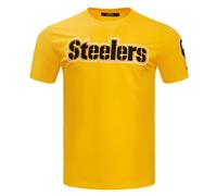 Pro Standard Mens NFL Pittsburgh Steelers Classic Chenille Short Sleeve Tee Yellow M