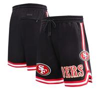 Pro Standard Mens NFL San Francisco 49Ers Classic Chenille Athletic Short Black XL