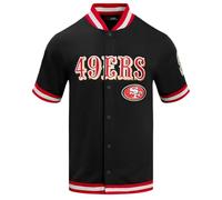 Pro Standard Mens NFL San Francisco 49Ers Classic Chenille Button Down Black/Red L