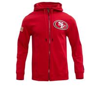 Pro Standard Mens NFL San Francisco 49Ers Classic Chenille Full Zip Hoodie Red L