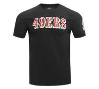 Pro Standard Mens NFL San Francisco 49Ers Classic Chenille Short Sleeve Tee Black L