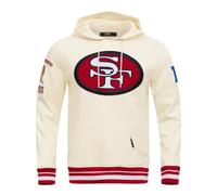 Pro Standard Mens NFL San Francisco 49Ers Retro Classics Pull Over Hoodie Eggshell/Red M