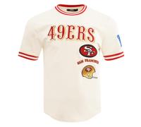 Pro Standard Mens NFL San Francisco 49Ers Retro Classics Short Sleeve Tee Eggshell/Red L