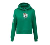 Pro Standard Womens NBA Boston Celtics Classic Chenille Cropped Pullover Hoodie Kelly Green 2XL