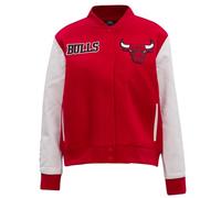 Pro Standard Womens NBA Chicago Bulls Classic Chenille Varsity Jacket Red/White XL