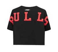 Pro Standard Womens NBA Chicago Bulls Wingspan Short Sleeve Boxy Tee Black 2XL