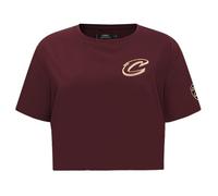 Pro Standard Womens NBA Cleveland Cavaliers Classic Chenille Short Sleeve Boxy Tee Wine M