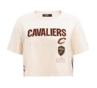 Pro Standard Womens NBA Cleveland Cavaliers Retro Classics Short Sleeve Boxy Tee Eggshell XL