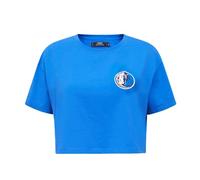 Pro Standard Womens NBA Dallas Mavericks Classic Chenille Short Sleeve Boxy Tee Royal Blue M