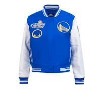 Pro Standard Womens NBA Golden State Warriors Retro Classics Varsity Jacket Royal Blue/White S