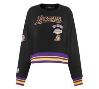 Pro Standard Womens NBA Los Angeles Lakers Retro Classics Crewneck Sweatshirt Black/Purple/Yellow L