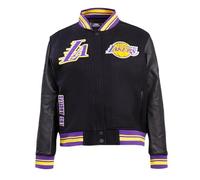 Pro Standard Womens NBA Los Angeles Lakers Retro Classics Varsity Jacket Black/Purple/Yellow S