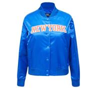 Pro Standard Womens NBA New York Knicks Classic Chenille Satin Jacket Royal Blue S