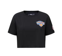 Pro Standard Womens NBA New York Knicks Classic Chenille Short Sleeve Boxy Tee Black 2XL