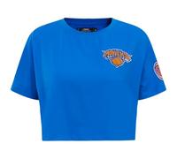 Pro Standard Womens NBA New York Knicks Classic Chenille Short Sleeve Boxy Tee Royal Blue M