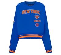 Pro Standard Womens NBA New York Knicks Retro Classics Crewneck Sweatshirt Royal/Orange/Royal M