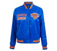 Pro Standard Womens NBA New York Knicks Retro Classics Satin Jacket Royal/Orange/Royal M