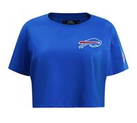 Pro Standard Womens NFL Buffalo Bills Classic Chenille Short Sleeve Boxy Tee Royal Blue S