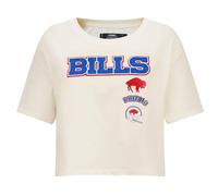 Pro Standard Womens NFL Buffalo Bills Retro Classics Short Sleeve Boxy Tee Eggshell S