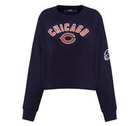 Pro Standard Womens NFL Chicago Bears Classic Chenille Crewneck Sweatshirt Midnight Navy S