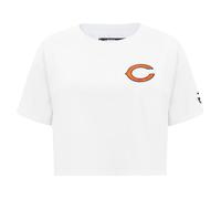 Pro Standard Womens NFL Chicago Bears Classic Chenille Short Sleeve Boxy Tee White L