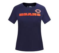 Pro Standard Womens NFL Chicago Bears Classic Chenille Short Sleeve Slim Tee Midnight Navy L