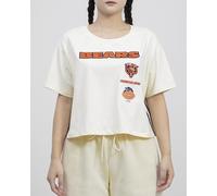 Pro Standard Womens NFL Chicago Bears Retro Classics Short Sleeve Boxy Tee Eggshell L