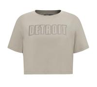 Pro Standard Womens NFL Detroit Lions Neutral Short Sleeve Boxy Tee Taupe Xs