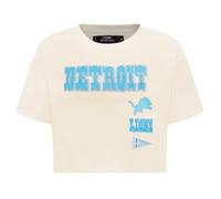 Pro Standard Womens NFL Detroit Lions Retro Classics Short Sleeve Boxy Tee Eggshell Xs