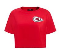 Pro Standard Womens NFL Kansas City Chiefs Classic Chenille Short Sleeve Boxy Tee Red XL