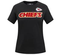 Pro Standard Womens NFL Kansas City Chiefs Classic Chenille Short Sleeve Slim Tee Black XL