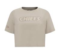 Pro Standard Womens NFL Kansas City Chiefs Neutral Short Sleeve Boxy Tee Taupe Xs