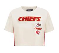 Pro Standard Womens NFL Kansas City Chiefs Retro Classics Short Sleeve Boxy Tee Eggshell Xs