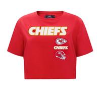 Pro Standard Womens NFL Kansas City Chiefs Retro Classics Short Sleeve Boxy Tee Red XL