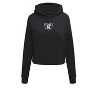 Pro Standard Womens NFL Las Vegas Raiders Classic Chenille Cropped Pullover Hoodie Black L