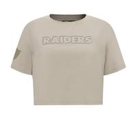 Pro Standard Womens NFL Las Vegas Raiders Neutral Short Sleeve Boxy Tee Taupe L
