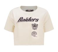 Pro Standard Womens NFL Las Vegas Raiders Retro Classics Short Sleeve Boxy Tee Eggshell XL