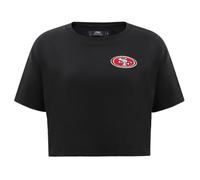 Pro Standard Womens NFL Miami Dolphins Classic Chenille Short Sleeve Boxy Tee Black XL