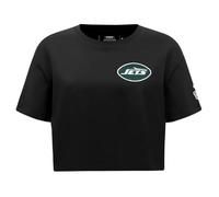 Pro Standard Womens NFL New York Jets Classic Chenille Short Sleeve Boxy Tee Black L