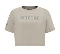Pro Standard Womens NFL Philadelphia Eagles Neutral Short Sleeve Boxy Tee Taupe Xs