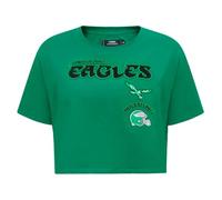 Pro Standard Womens NFL Philadelphia Eagles Retro Classics Short Sleeve Boxy Tee Kelly Green XL