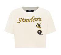 Pro Standard Womens NFL Pittsburgh Steelers Retro Classics Short Sleeve Boxy Tee Eggshell 2XL