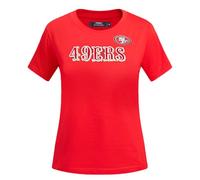 Pro Standard Womens NFL San Francisco 49Ers Classic Chenille Short Sleeve Slim Tee Red M