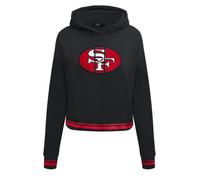 Pro Standard Womens NFL San Francisco 49Ers Retro Classics Cropped Pullover Hoodie Black/Red/Black Xl