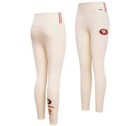 Pro Standard Womens NFL San Francisco 49Ers Retro Classics Legging Eggshell M