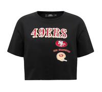 Pro Standard Womens NFL San Francisco 49Ers Retro Classics Short Sleeve Boxy Tee Black XL