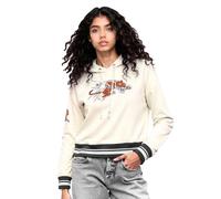 Pro Standard Womens NFL Washington Commanders Retro Classics Cropped Pullover Hoodie Eggshell/Black M